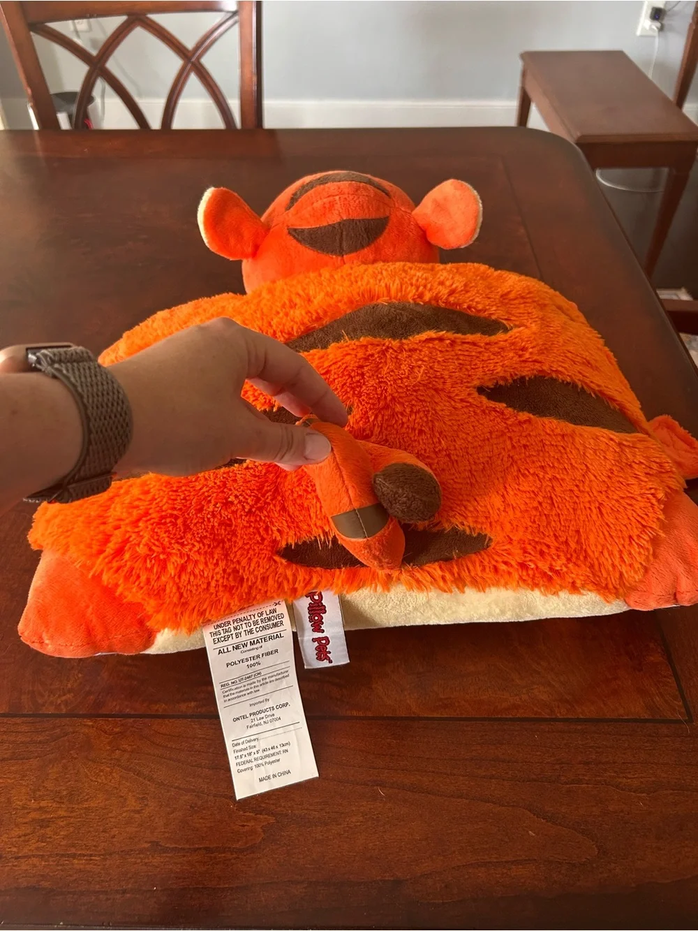 Tigger Pillow Pets Disney Store Stuffed Toy Plush Winnie The Pooh Orange Tiger